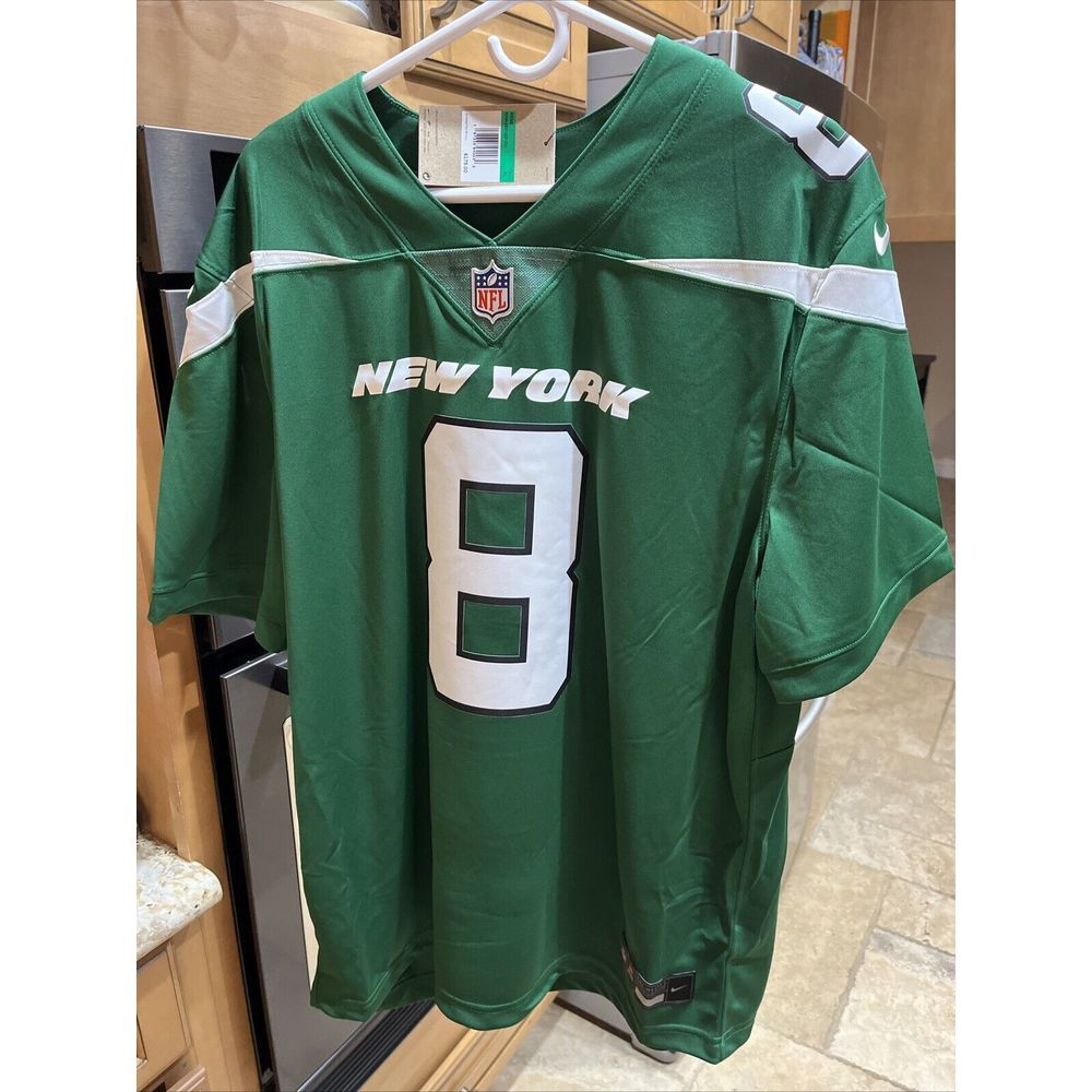 Men's New York Jets Aaron Rodgers Nike Gotham Green Game Jersey Size XL